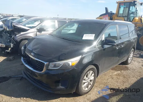 2017 Kia Sedona Lx из США, поврежденный, VIN KNDMB5C18H6248728